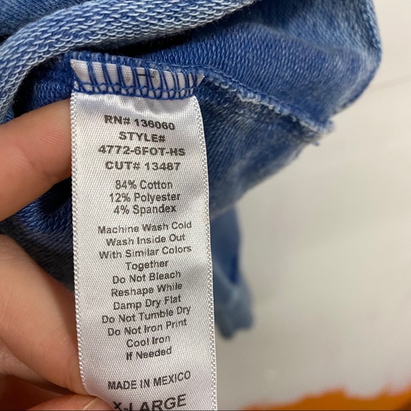 Project Social T Twin Leopard Cutoff Sweatshirt XL - Picture 4 of 5